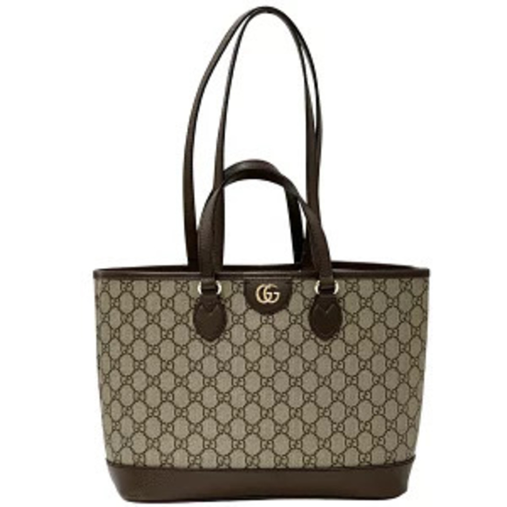 Gucci Bag GG Supreme Marmont Tote Brown Handbag Shoulder - Picture 1 of 8